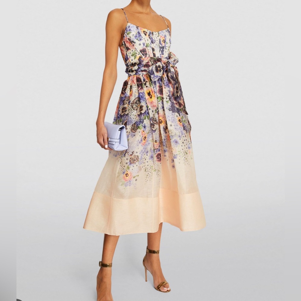 *SOLD* Zimmermann Tama Corset Midi Dress size 2